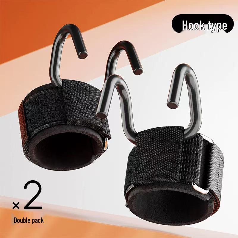 Pull-Up Assist & Lumbar Stretch Support Hook - Anti-Slip Wrist Aid for Deadlift & Fitness