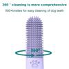 3pcs Silicone Pet Toothbrushes, Soft Bristle, 360° Full-Head Design for Plaque Prevention, with Finger Covers, Material, for Dogs and Cats