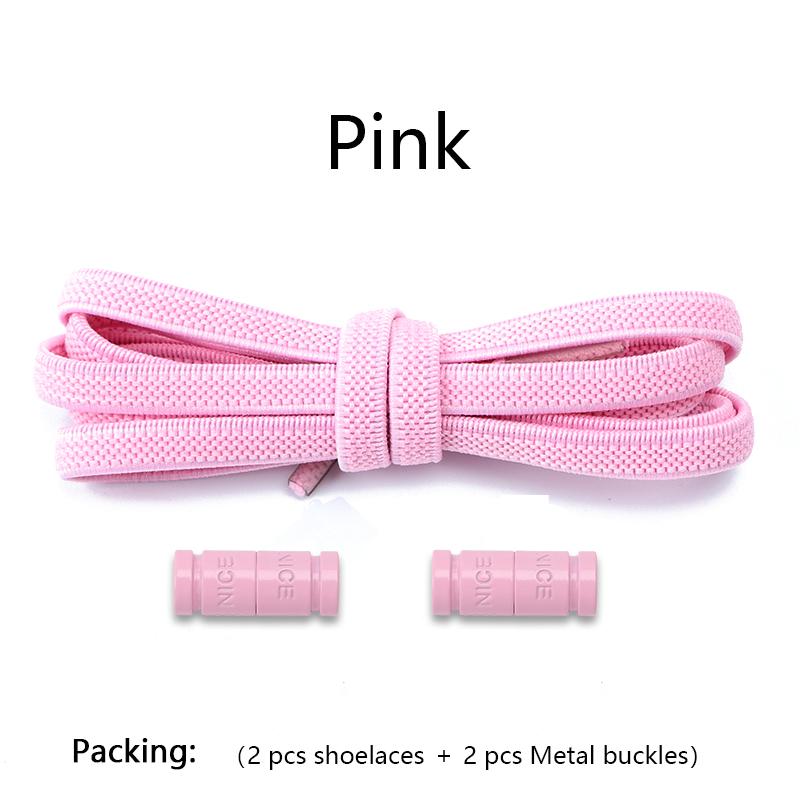 New Elastic Laces Sneakers Capsule Lock Boots Shoelaces Without ties Kids Adult No Tie Shoe laces Flat Rubber Shoelace for Shoes