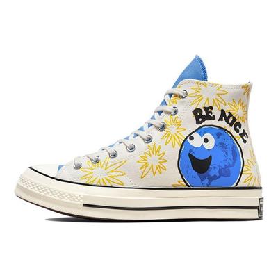 Chuck 70 High Sunny Floral - Be Nice Unisex Αθλητικά Παπούτσια Λευκός Αιγίτης Πανεπιστημιακό Μπλε 172863C