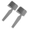 2pcs Professional Curved Positioning Comb Hairdressing Tool Ergonomic Guide Clipper Comb for Barber