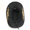 Unisex Retro Denim Floral Embroidery Jazz Hat - Western Ethnic Outdoor Style