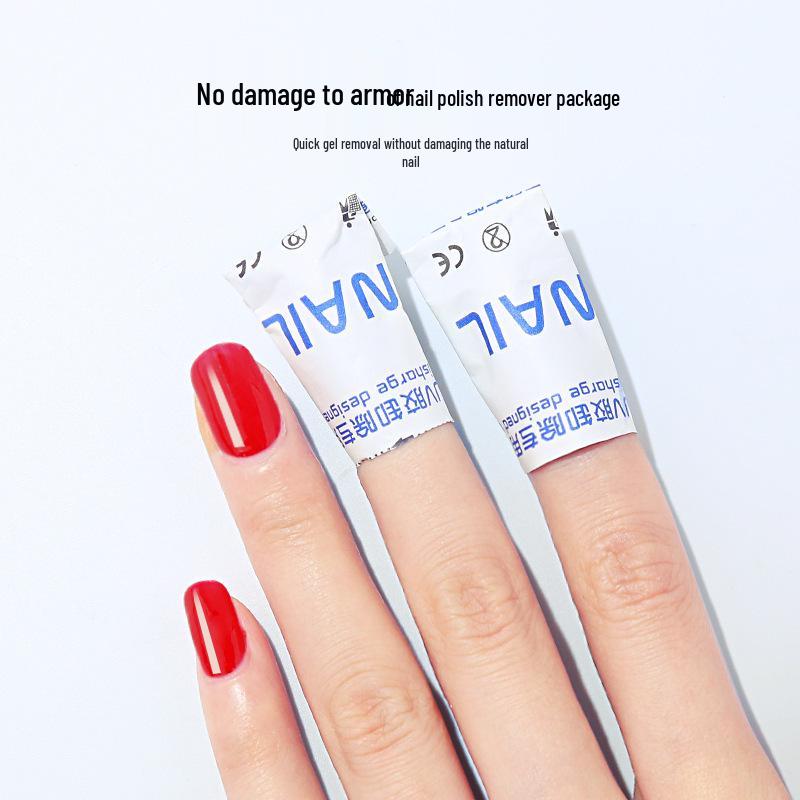Eco-Friendly Disposable Nail Polish Remover Pack - Gentle, Alcohol-Based Wipes for Nail Art Removal