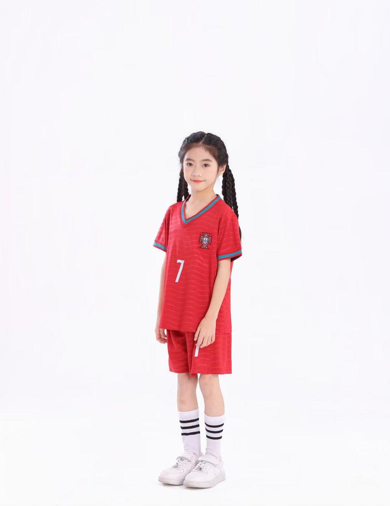 Portugals Nationalteam Fotbollströja (2026-27) för Barn & Vuxna, Storlekar 14-3XL.