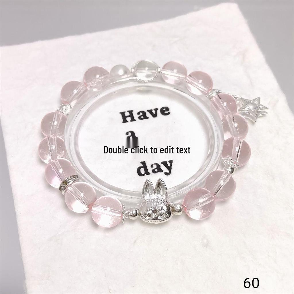 Mori Style Mermaid Crystal Bracelet - Sweet, Versatile Design for Women, Students, and Best Friends.