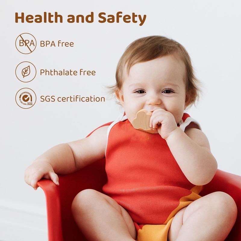 Baby Wooden Montessori Puzzle Stars And Moons Shapes Toys BPA Free Teether Intelligence Developing Games Safety Toddler Gifts
