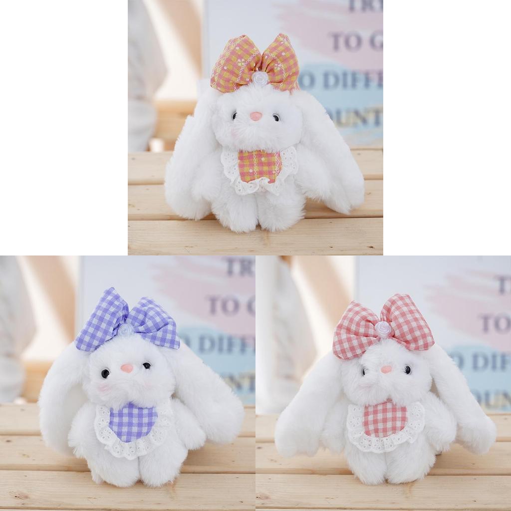 Plush Bunny Keychain With Cartoon Design For Women And Men Gift