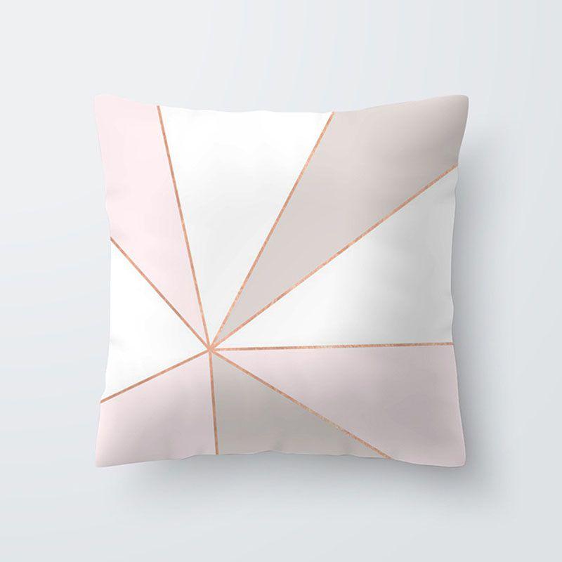 Luxurious Polyester Pillow Case Cover With Rose Gold Geometric Pattern For Home Decor