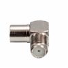 F Male to F Female TV Male Plug Right Angle Coaxial Adapter TV Aerial Antenna Plug Cable Connector
