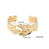 European and American fashion niche lava zinc alloy bracelet advanced design sense liquid fold irregular retro hand