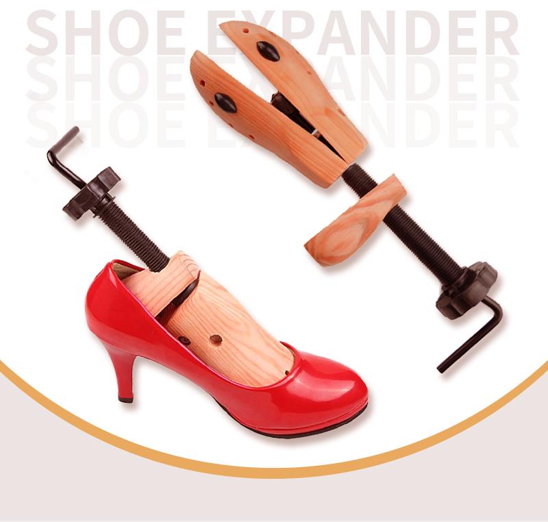 Unisex Solid Wood Shoe Stretcher for Lengthening and Widening Tight Shoes