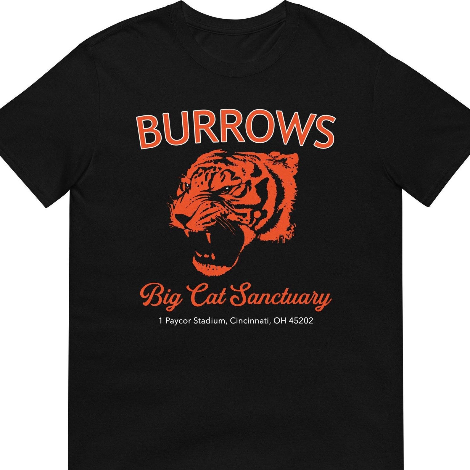 Joe Burrow T-Shirt: Cincinnati Football Big Cat Sanctuary Tee, Game Day Unisex Shirt 3XL