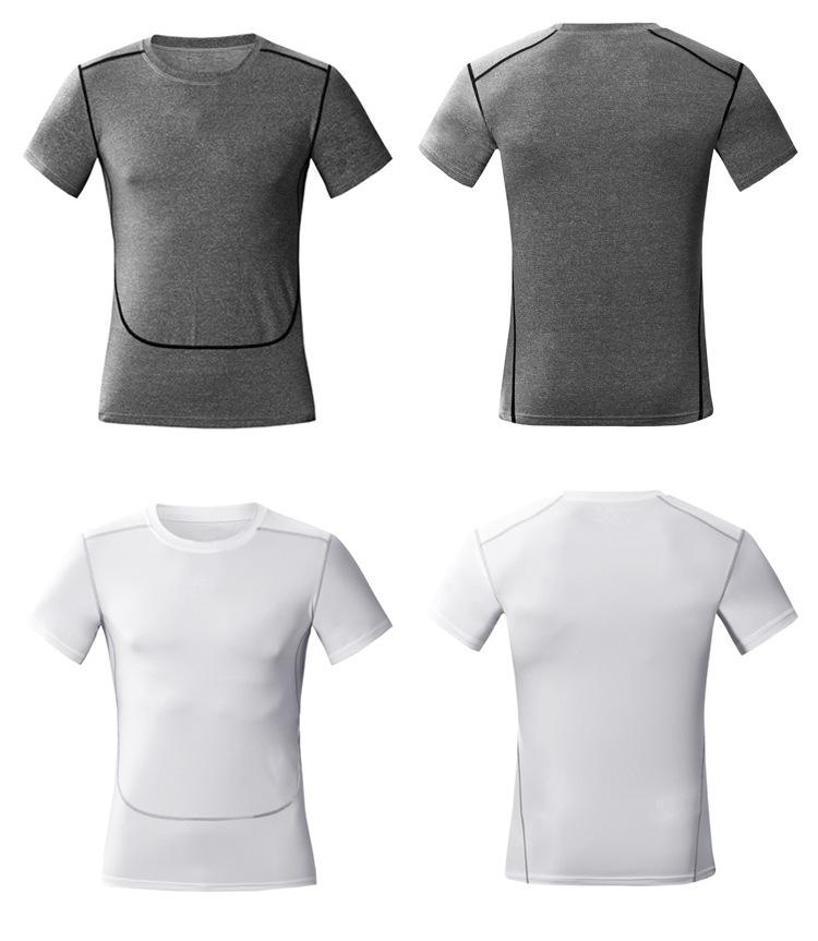 Men's Quick-Dry Compression Sports T-Shirt for Summer Basketball and Running