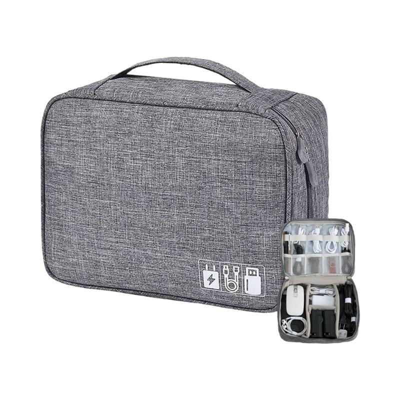 Travel Storage Case For Electronic Gadgets Cosmetics Portable Oxfords Cloth Organiser Multifunctional Makeup Bag