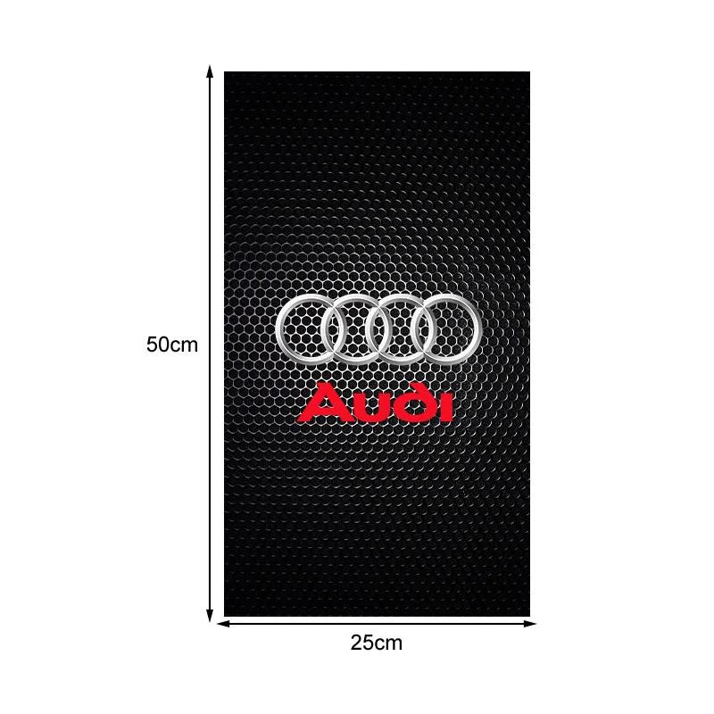 New 2Pcs Car Center Pillar Sticker Honeycomb Texture B-Pillar Decal For T A3 A5 A6 A7 A8 Q3 Q5 Q7 Q8 B5 B6 B7 B8 B9 Q7 8P 8V 8L