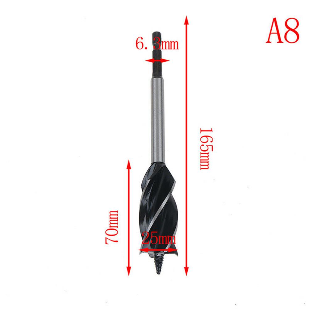 Vysoce kvalitní sada vrtáků 1ks Tesařský vrták Rychlý řez 1/4" 10-25 mm