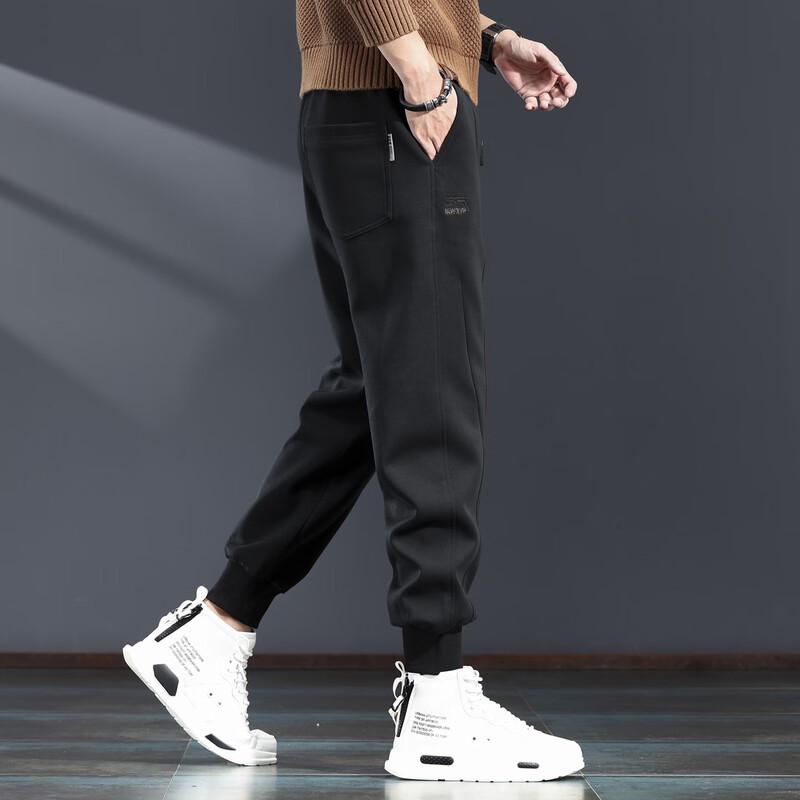 Jieleinuo Men's Anti-Wrinkle Loose Fit Jogger Sweatpants