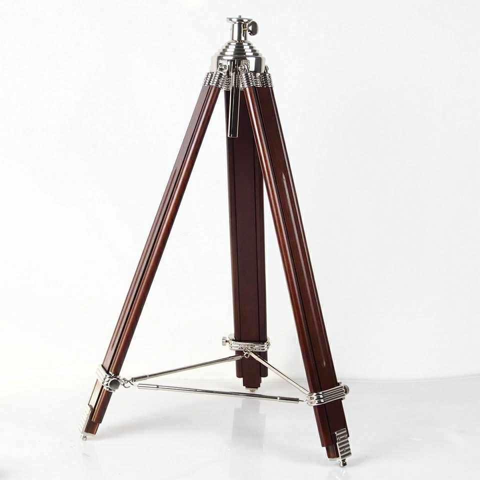 Vintage Wooden Tripod Stand for Camera/Camcorder