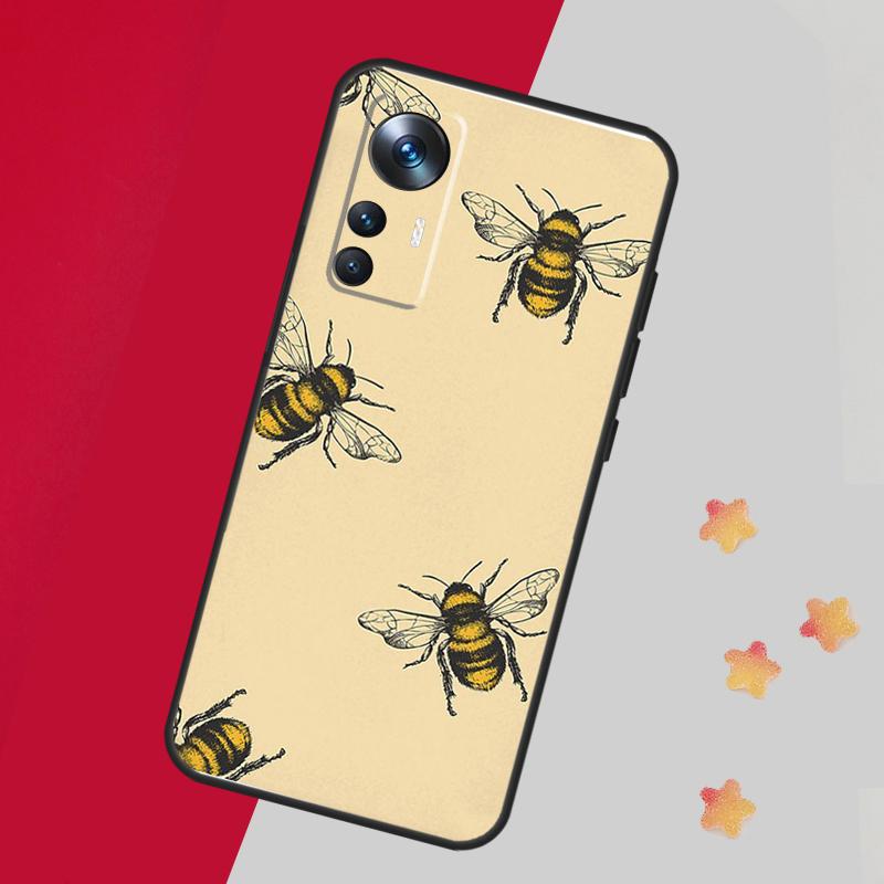 Bee Honey Case For Xiaomi 13T Pro 12T 11T 12 14 13 Lite 12X POCO F5 X3 X5 Pro X4 F4 M5 M5s F3 Cover