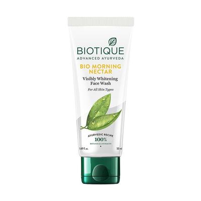 Beyazlatıcı temizleyici (50 ml), Bio Sabah Nektarı Görünür Şekilde Beyazlatıcı Yüz Yıkama,