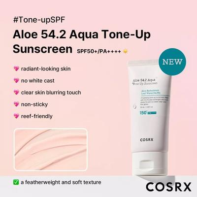 Aloes 54,2 Aqua Tone-Up Krem do opalania SPF50+/PA++++ 50ml AUTENTYCZNY SKLEP