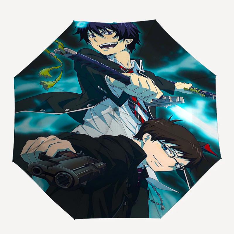 1pc Persona 5: The Protagonist & Futaba Sakura Outdoor Umbrella - Automatic Opening/Closing, Portable Tri-Fold Design with 8-Rib Iron Frame - Perfect