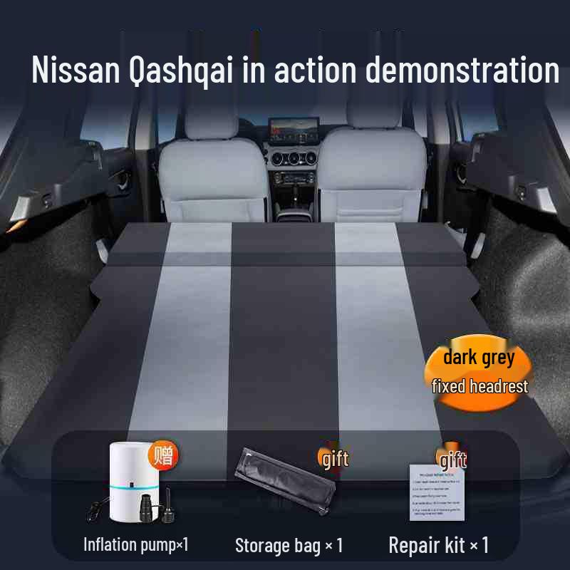 Nissan Qashqai Trunk Car Bed: No Inflation Needed, Rear Seat Sleeping Pad