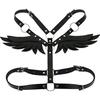 Women Gothic Sexy Leather Angel Body Harness Belt Angel Wings Harness Waist Belt