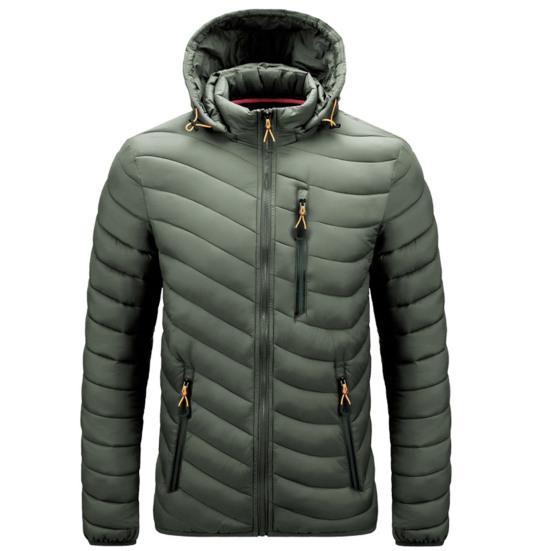 Coat Waterproof Detachable Hat Long Sleeve Stand Collar Warm Winter Jacket for Daily Wear