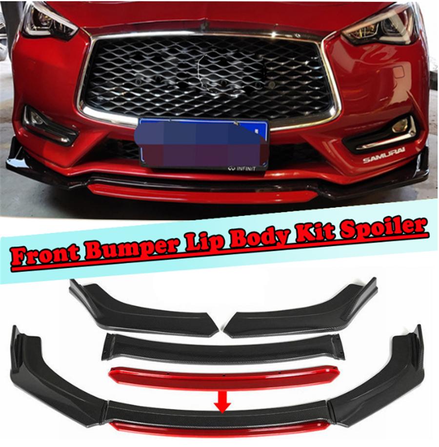 Front Bumper Lip Body Kit Spoiler For Car Universal