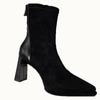 Luxury High Heels Women Suede Ankle Boots Sexy Pointed Toe Shoes Autumn  Trend Party Pumps Zipper Platform Goth Botas Mujer