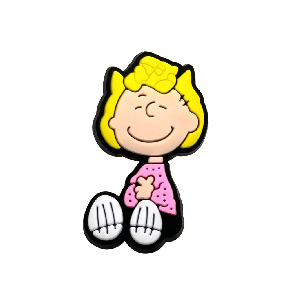 MINISO Verspielte Snoopy Cartoon Schuhanhänger Dekorative Accessoires für PVC Clog Sandalen - Anime Inspirierte DIY Bastelaccessoires