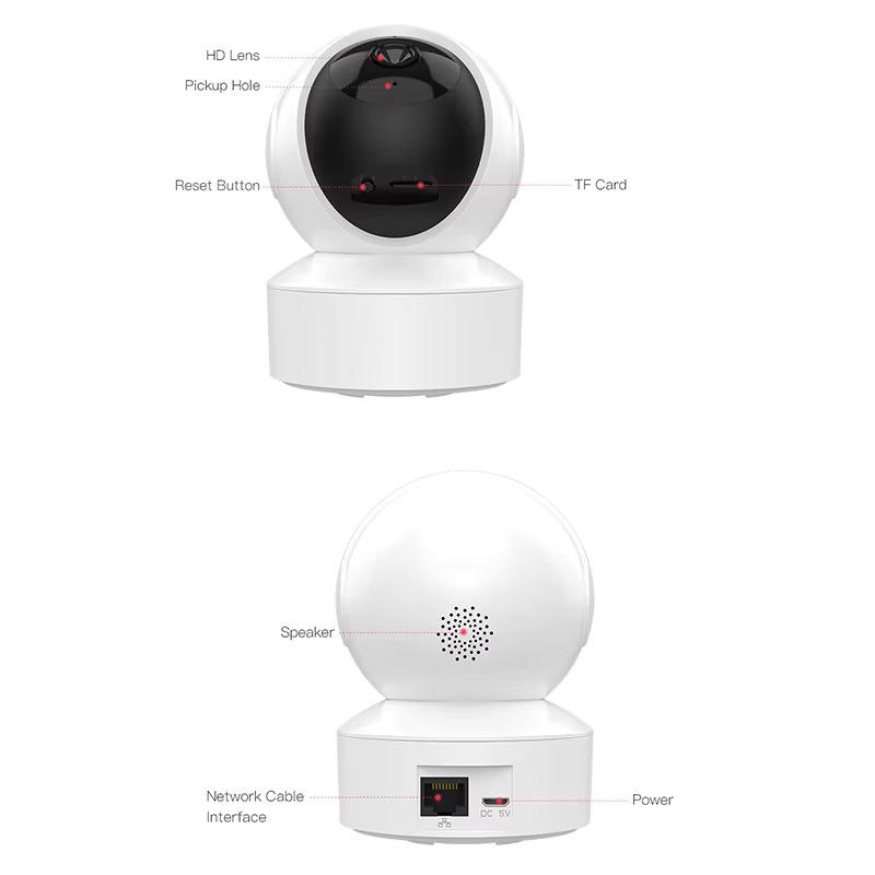 PTZ Wireless Indoor 5MP Security Camera with Two-Way Audio and 3MP/5MP Options
