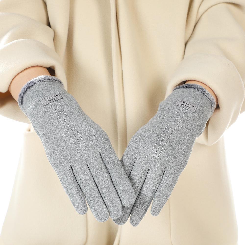 Winter Warm German Velvet Cycling & Driving Gloves – Windproof, Thick, Cold-Proof, Touchscreen Compatible for Couples