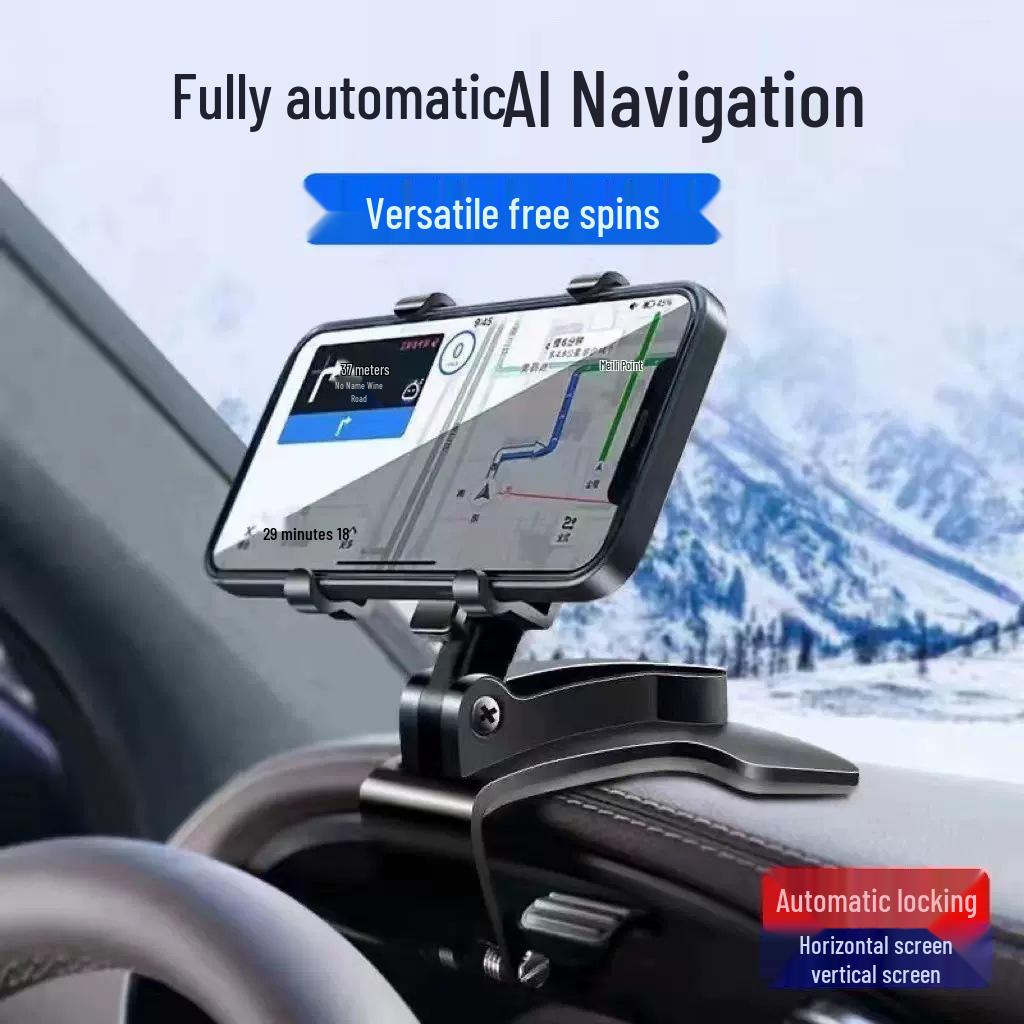 Universal Rotating Car Mount for Navigation & Phone