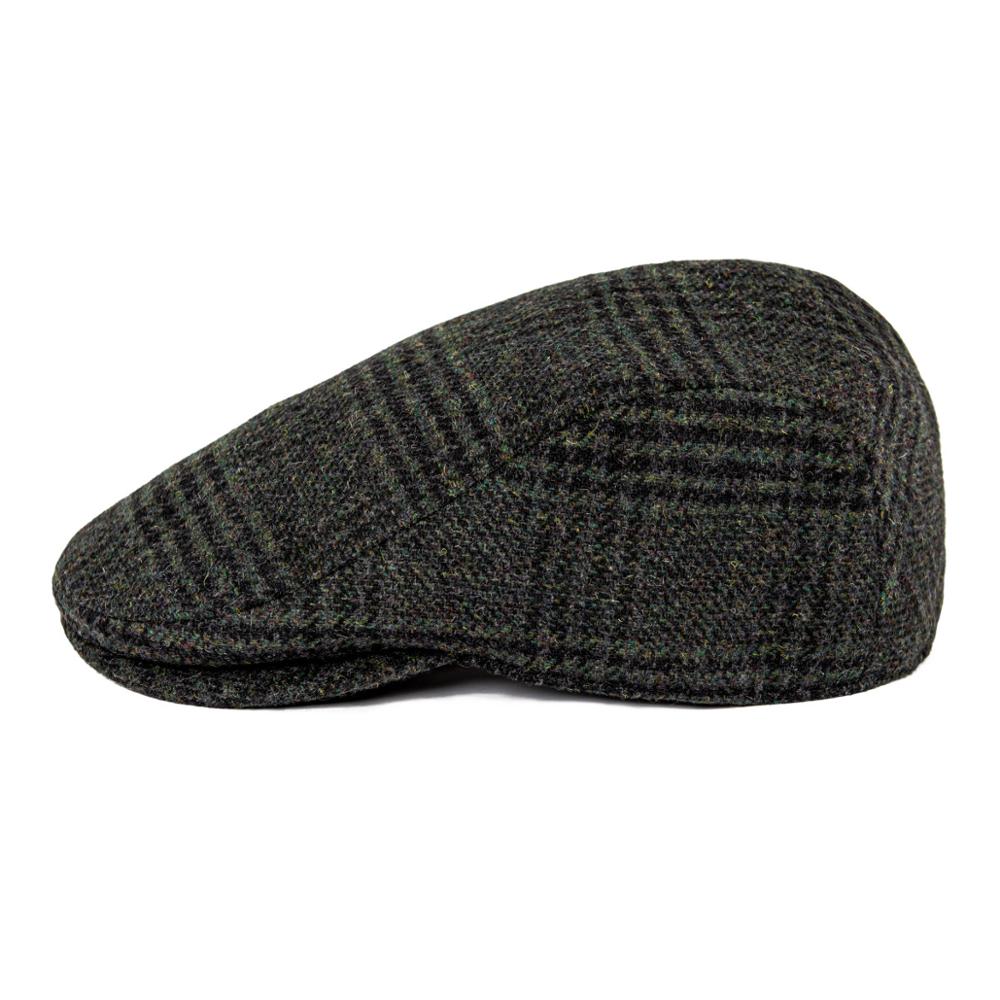 

JANGOUL Newsboy Caps Men Wool Blend Flat Cap Winter Warm Hat Driving Hats Gastby Ivy Caps for Male Vintage British Beret 62cm