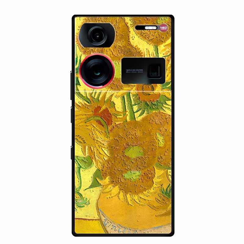 3D Emboss Case For ZTE Nubia Z60 Ultra Phone Case Flowers Soft Silicone Coque For Nubia Z60 Ultra Back Cover Cases Z 60 Z60Ultra