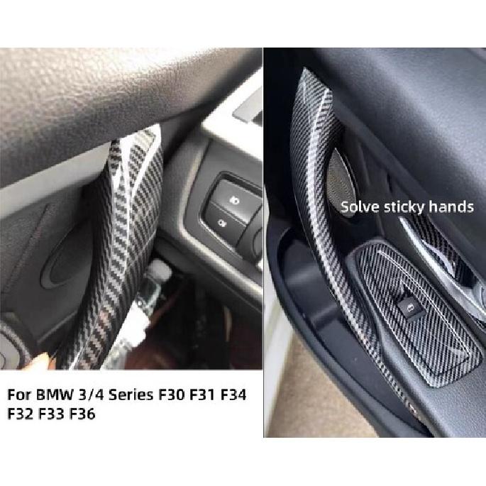 

For BMW F30 F31 320i 328i 2013-2018 Carbon Fiber Interior Door Handle Cover Trim