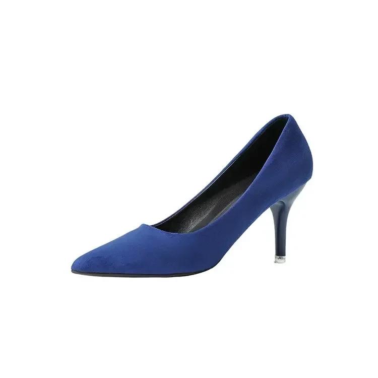 New Women Pumps Suede High Heels Shoes Fashion Office Shoes Stiletto Party Shoes Female Comfort Women Heels
