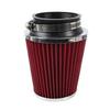 MUTEKI Car Air Filter Universal 76mm Air Filter Mushroom Type Air Intake Filter Adjustable Replacement Filter (Red)
