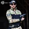 Tactical Camo Long Sleeve Training Shirt Hiking Camping Running Sports