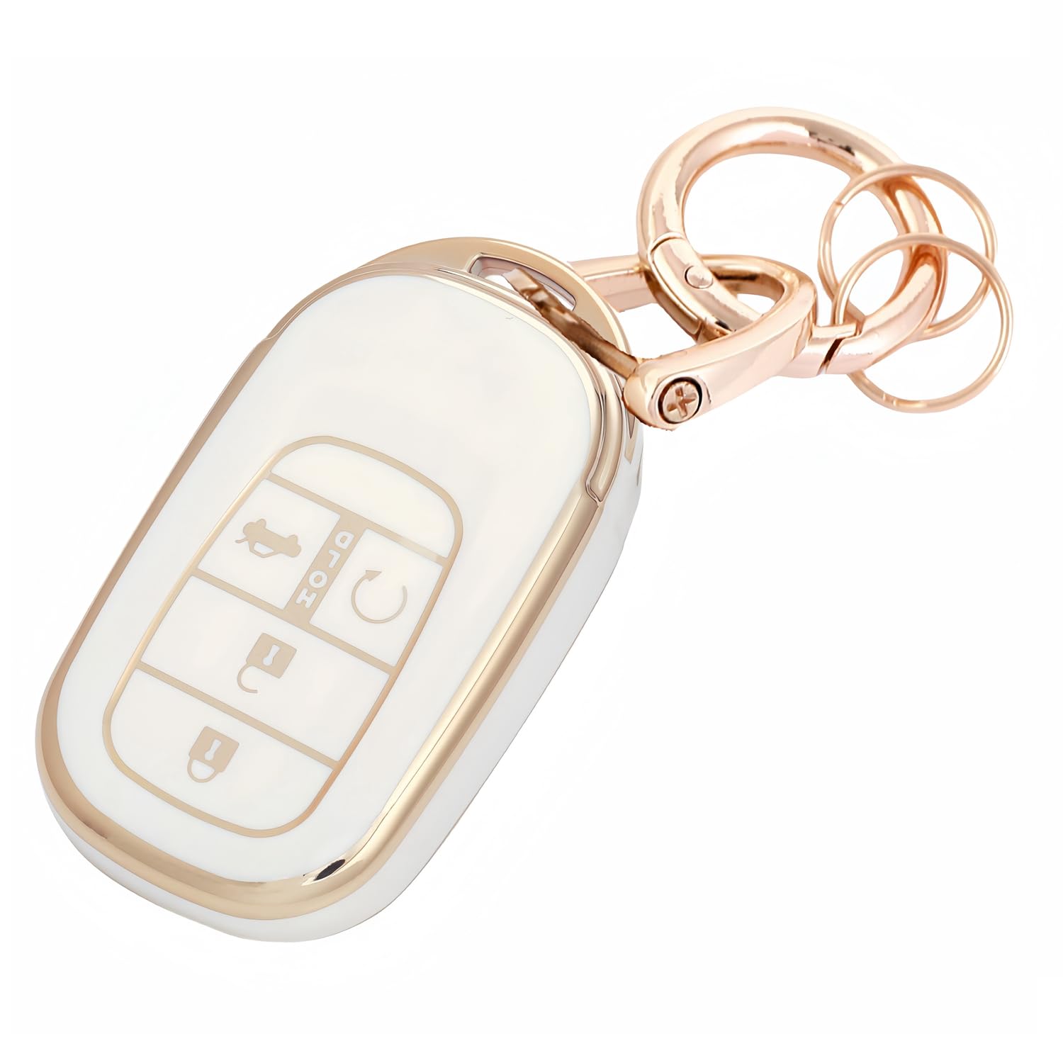 

Чехол для ключей HOYZE, Чехол для ключей, Милый, Автомобильный, Чехол для смарт-ключа, Держатель для ключей, Карабин, Корпус ключа, Устойчивый к царапинам, Легкий, золото белый key case золотой