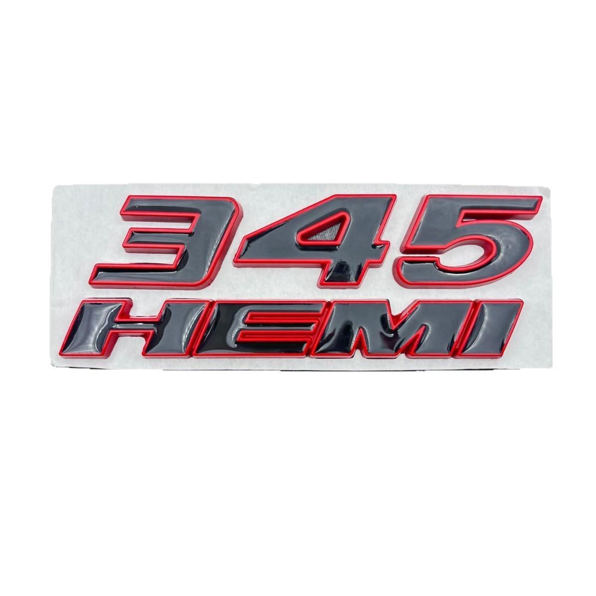 

Dodge 345 HEMI Modified Emblem Decal for RAM 1500/2500 Pickup Truck - Metal Car Sticker