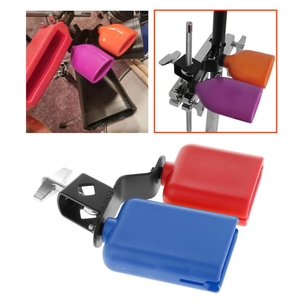 Sound Knocker Drum Part Musical Instrument Cowbell Double Mounted Accessories