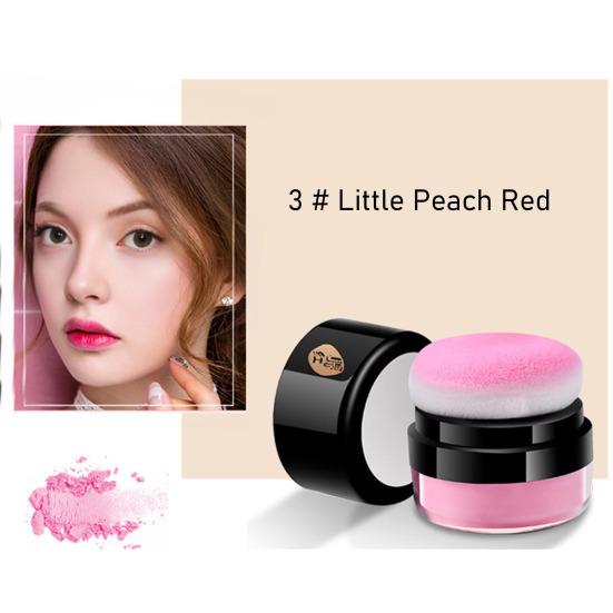 5G Cushion Blush Highly Pigmented Lips Eyes Cheeks Blusher with Soft Puff Lightweight Women Makeup Natural Loose Powder Face Blush