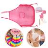 DIY Kid Cooking Baking Set Kitchen Role Play Apron Children Cooking Toys GiftRed Plaid Kitchen Baking Set 11pcs