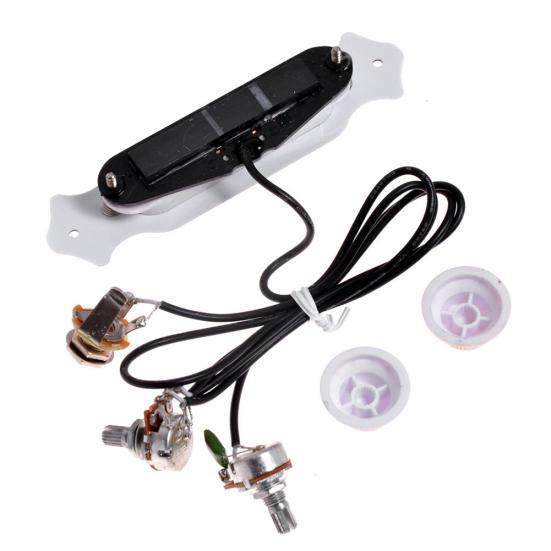 6-saitiger Single-Coil-Pickup Gitarren-Schallloch-Kabelbaum-Set mit Lautstärke- und Klangreglern