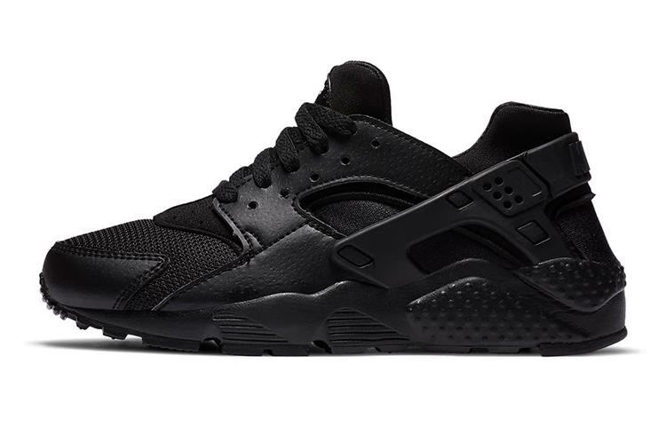 Nike Huarache Run  Triple Black  Gs 654275-016 35.5