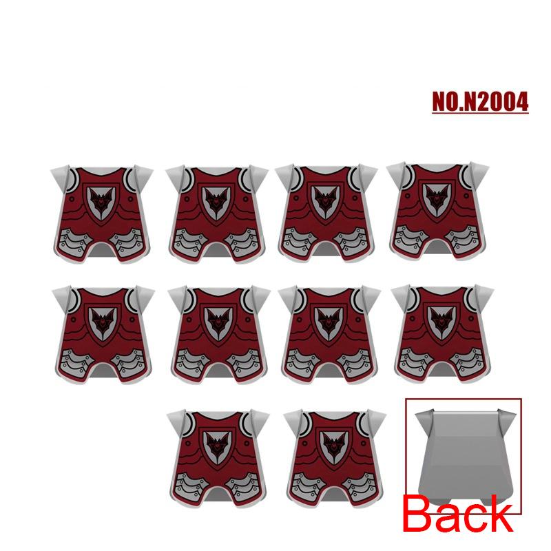 Military Building Blocks Medieval Solider Knights Accessories Shoulder Armor Model Vest Mount Flag Shield Horse Sword Bricks MOC
