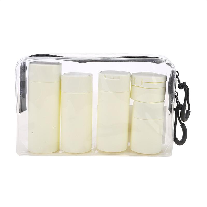 4Pcs/Set Refillable Bottle 90ml  Soft Silicone Lotion Container Squeeze Tube Empty Bottle Portable Travel Shampoo Bottle
